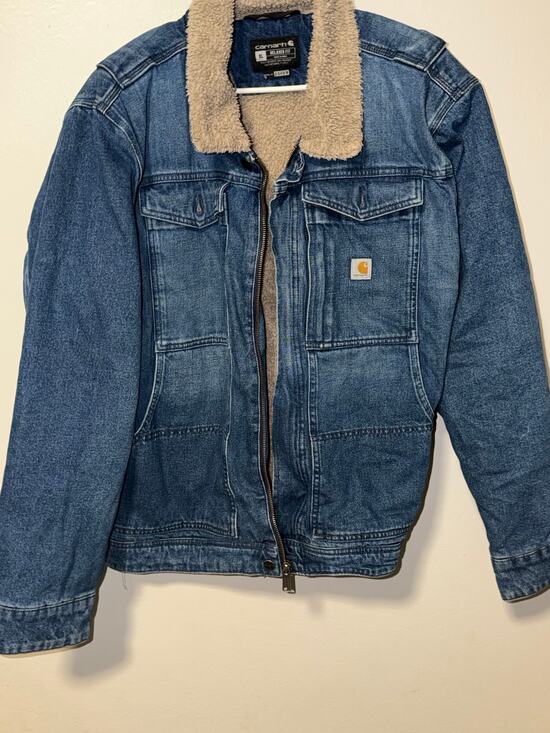 Carhartt Other - Carhartt Denim Jacket / Blue / Relaxed Fit / Sherpa Lined / XL
